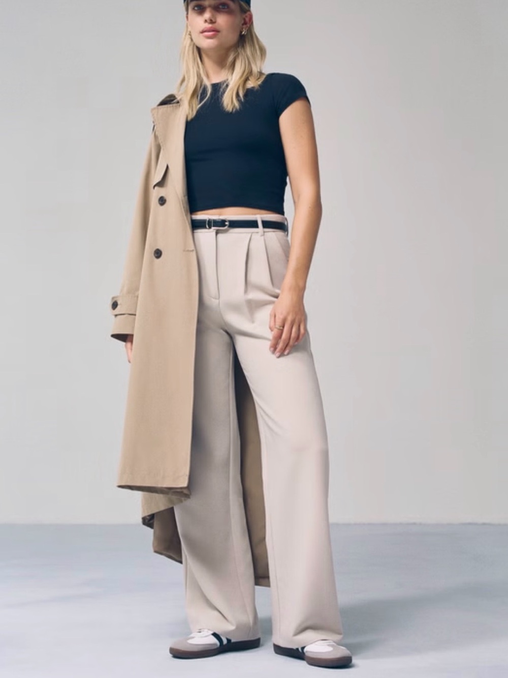 Abercrombie & Fitch Sloane Tailored Wide Leg Pant